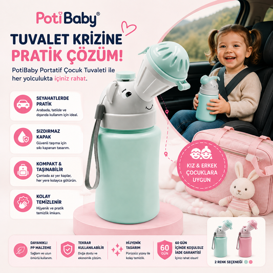 PotiBaby® Taşınabilir Çocuk Pisuarı
